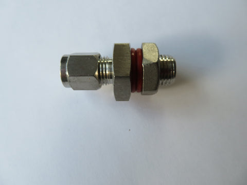 Stainless Steel Temperature Probe Bulkhead - 1/4 inch Compression