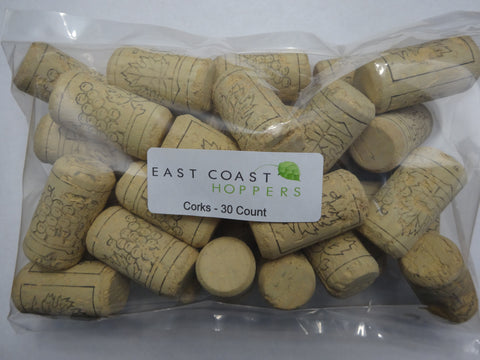 Corks - #9 Long-Bellcork - 30 Count - East Coast Hoppers
