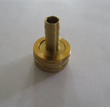 Brass Garden Hose Fitting with 3/8 inch Barb - East Coast Hoppers