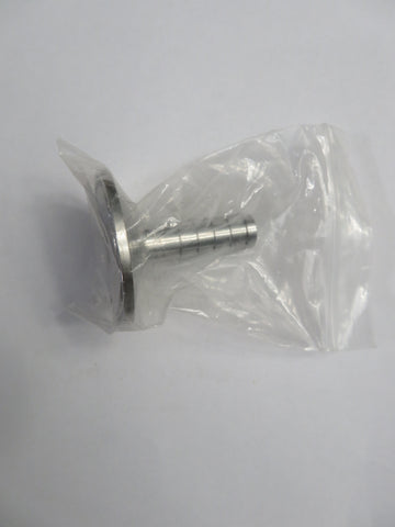 Stainless Steel 1.5 inch Tri-Clover Fitting with 1/2 inch Hose Barb