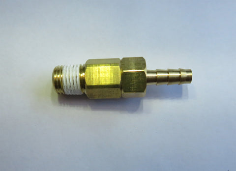 Taprite Primary Regulator Outlet with Check - 1/4 NPT x 1/4 barb