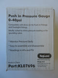 Duotight Pressure Gauge 8mm (0-40 PSI)