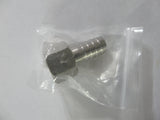 Stainless Steel 1/2 inch NPT Female, 1/2 inch Barb - East Coast Hoppers